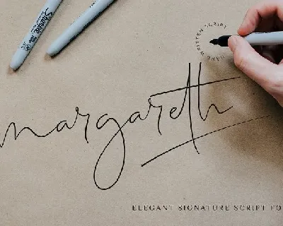 Margareth Signature font