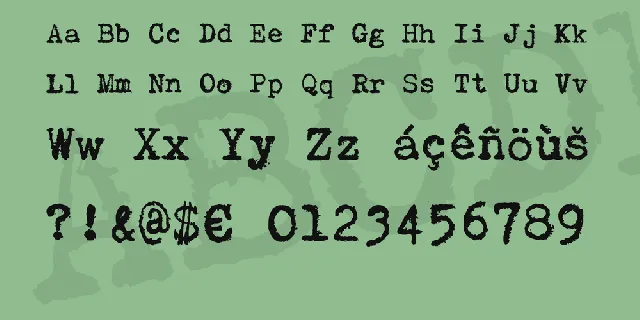 zai Consul Polish Typewriter font