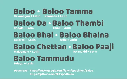 Baloo font