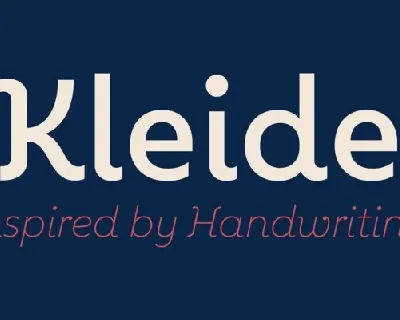 Kleide Family font