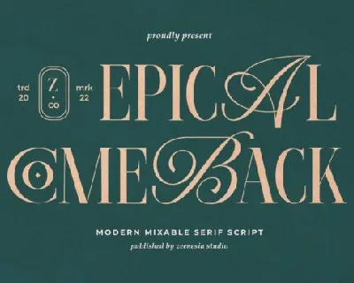 Epical Comeback font