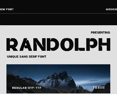 Randolph font