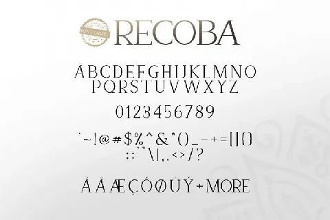 Recoba Family font