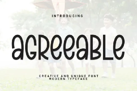 Agreeable Script Typeface font