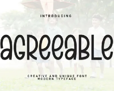 Agreeable Script Typeface font