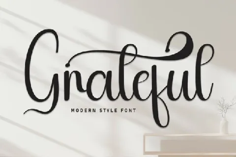 Grateful Script font