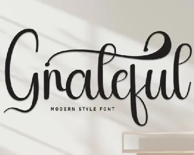 Grateful Script font