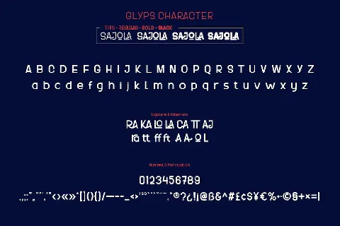 Sajola font