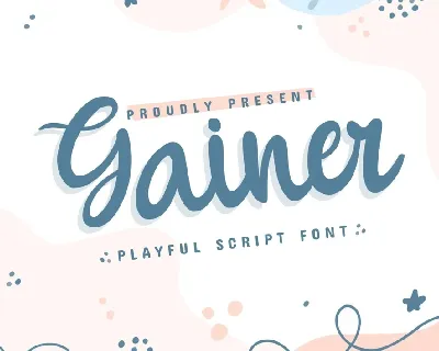 Gainer font