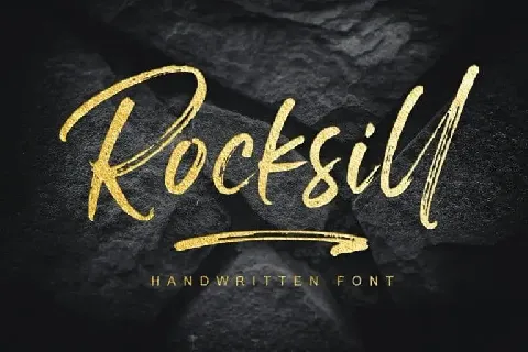 Rocksill Brush font