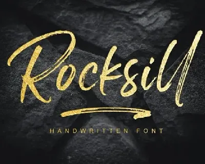 Rocksill Brush font