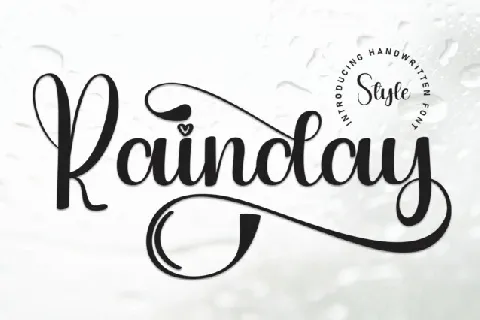 Rainday Script font