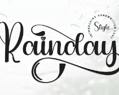 Rainday Script font