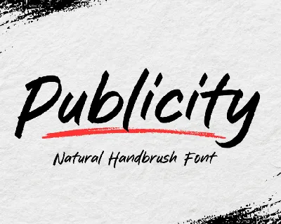 Publicity Brush font