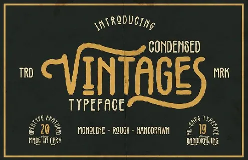 Vintages Typeface font