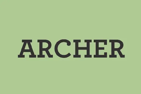 Archer font