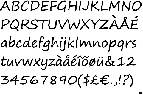 Segoe Print font