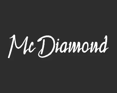 McDiamondDemo font