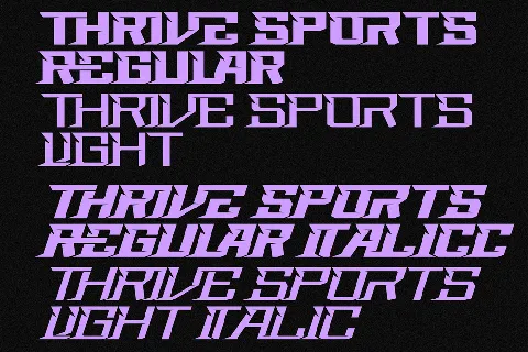 Thrive Sports Demo font