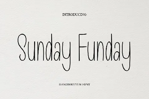 Sunday Funday font