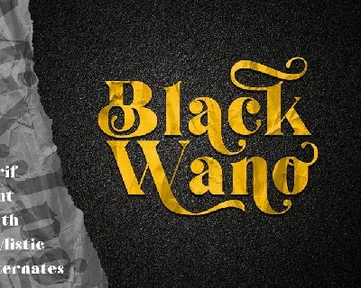 Black Wano Serif font