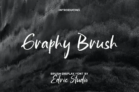 Graphy Brush Demo font