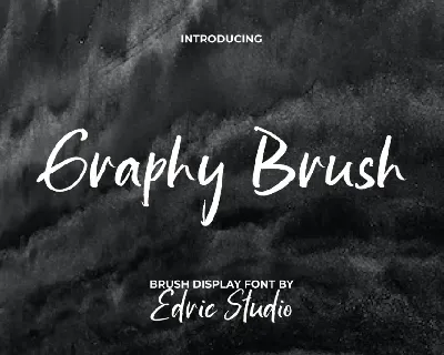Graphy Brush Demo font