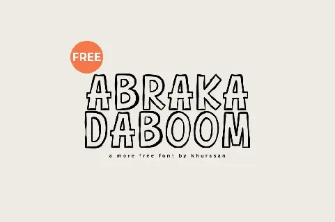 Abrakadaboom font