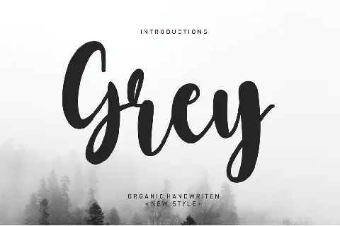 Grey font