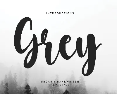 Grey font