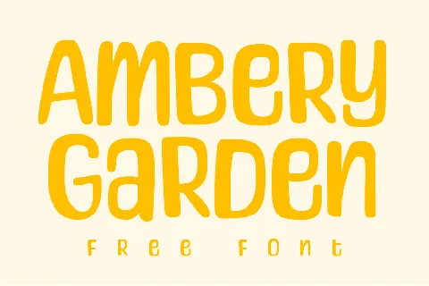 Ambery Garden font