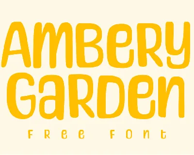 Ambery Garden font