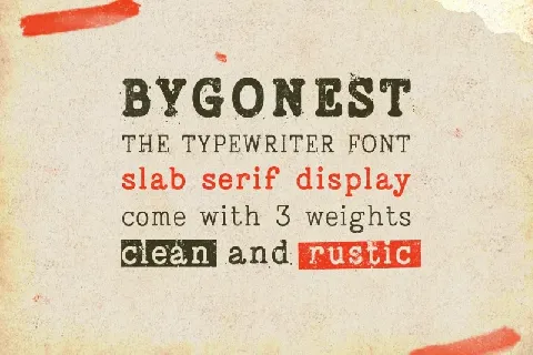 Bygonest Typewriter font