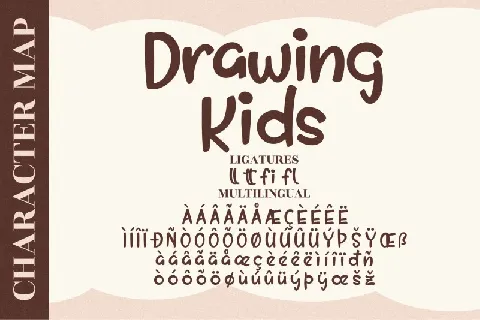 Drawing Kids font