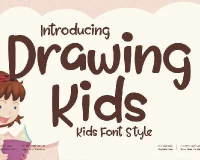 Drawing Kids font