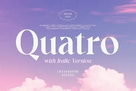 Quatro Serif font