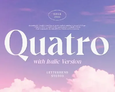 Quatro Serif font