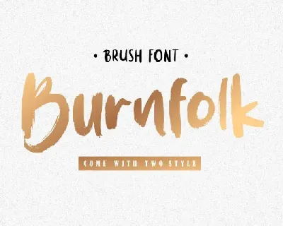 BURNFOLK Brush font