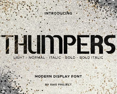 Thumpers font