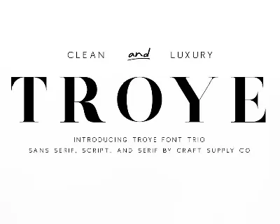 Troye font