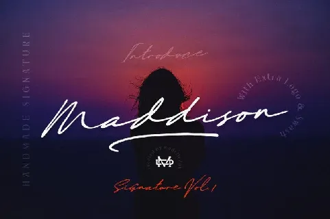 Maddison Signature font