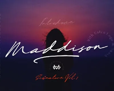 Maddison Signature font