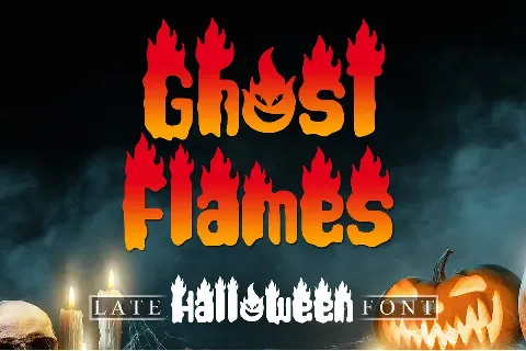 Ghost Flames - Personal Use font