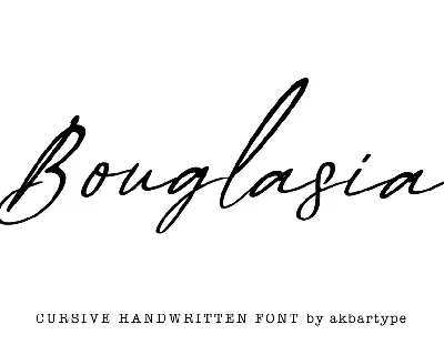 Bouglasia font