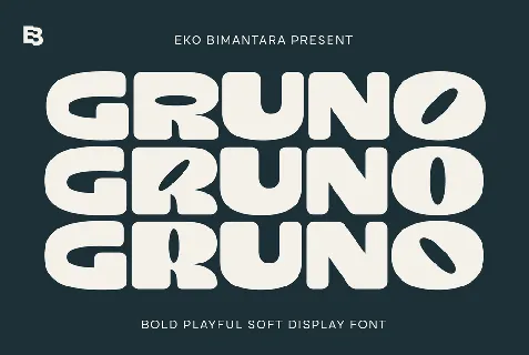 Gruno Trial font