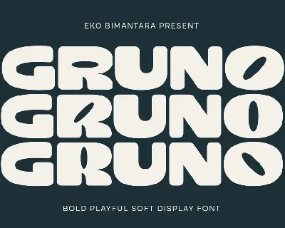 Gruno Trial font