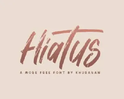 Hiatus Brush font