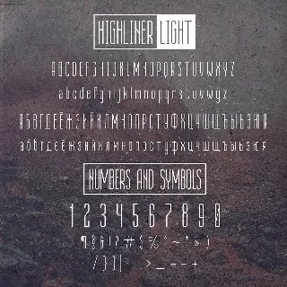 Highliner font