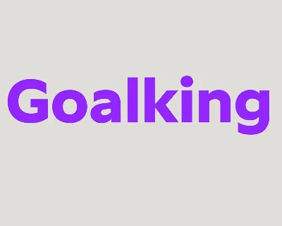 Goalking Family font