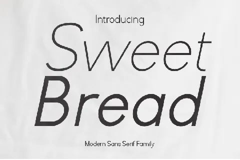 Sweet Bread font